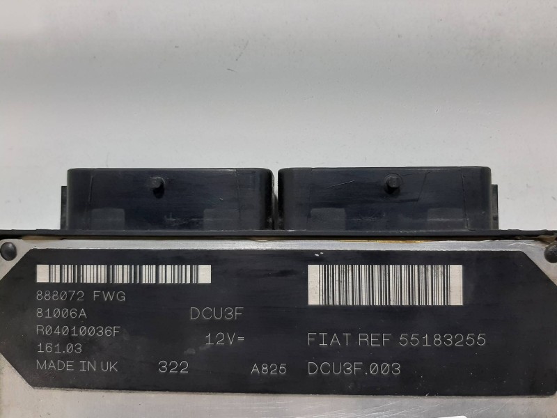 Recambio de centralita motor uce para fiat doblo (119) 1.9 d elx referencia OEM IAM 55183255  