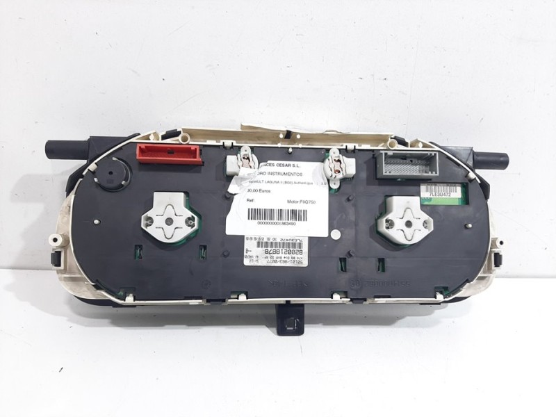 Recambio de cuadro instrumentos para renault laguna ii (bg0) authentique referencia OEM IAM 8200218878  