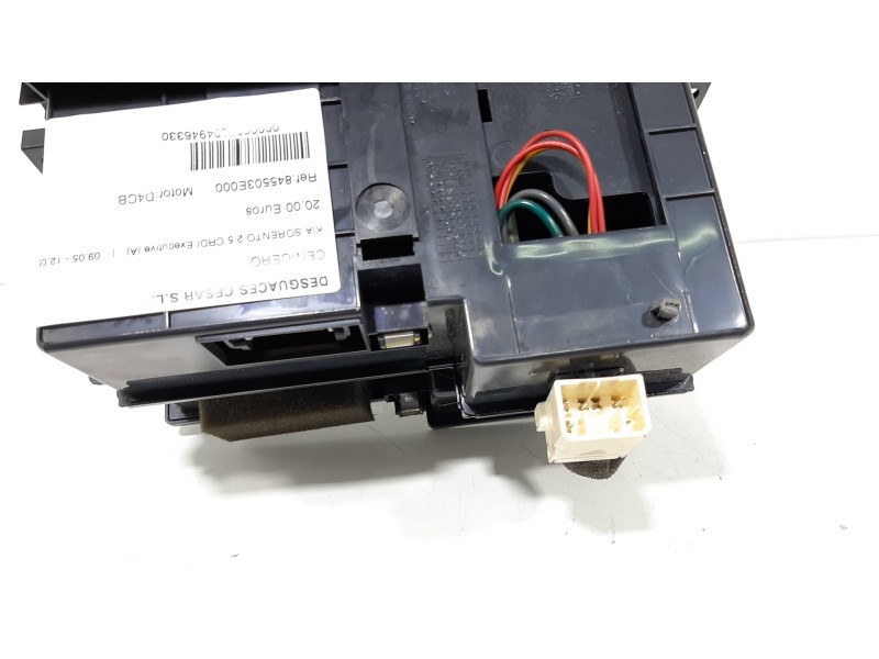Recambio de cenicero para kia sorento 2.5 crdi executive (a) referencia OEM IAM 845503E000  