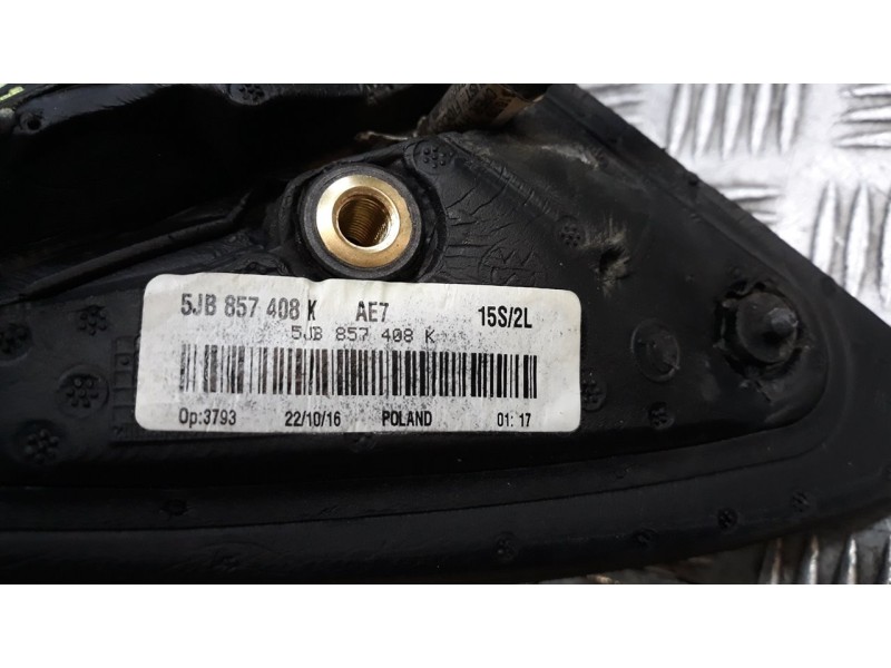Recambio de retrovisor derecho para seat toledo (kg3) reference referencia OEM IAM 5JB857408K  