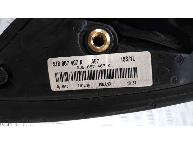 Recambio de retrovisor izquierdo para seat toledo (kg3) reference referencia OEM IAM 5JB857407K  