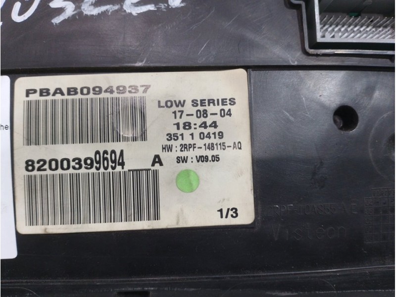 Recambio de cuadro instrumentos para renault megane ii berlina 5p confort authentique referencia OEM IAM PBAB094937  