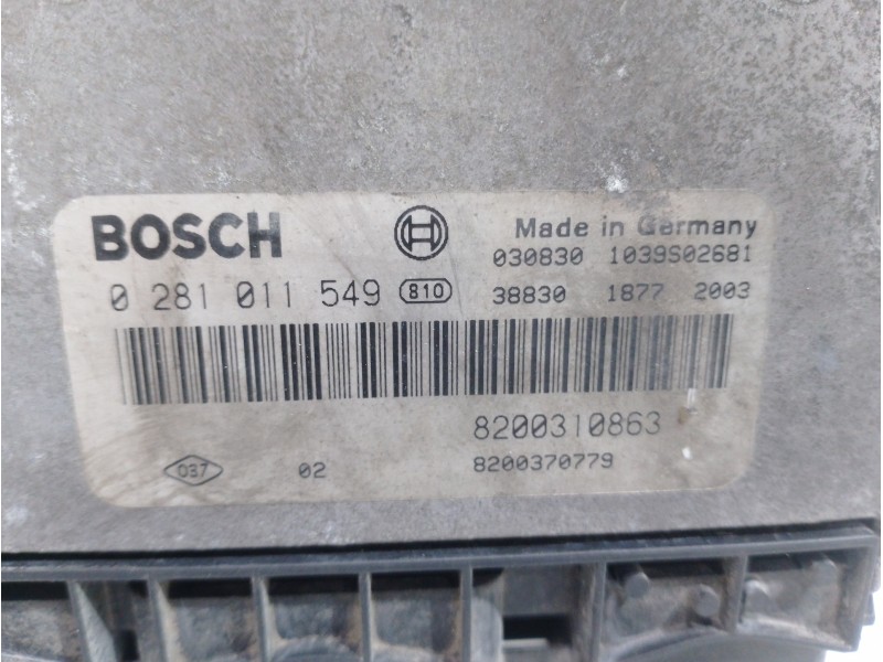 Recambio de centralita motor uce para renault megane ii classic berlina expression referencia OEM IAM 0281011549 8200310863 