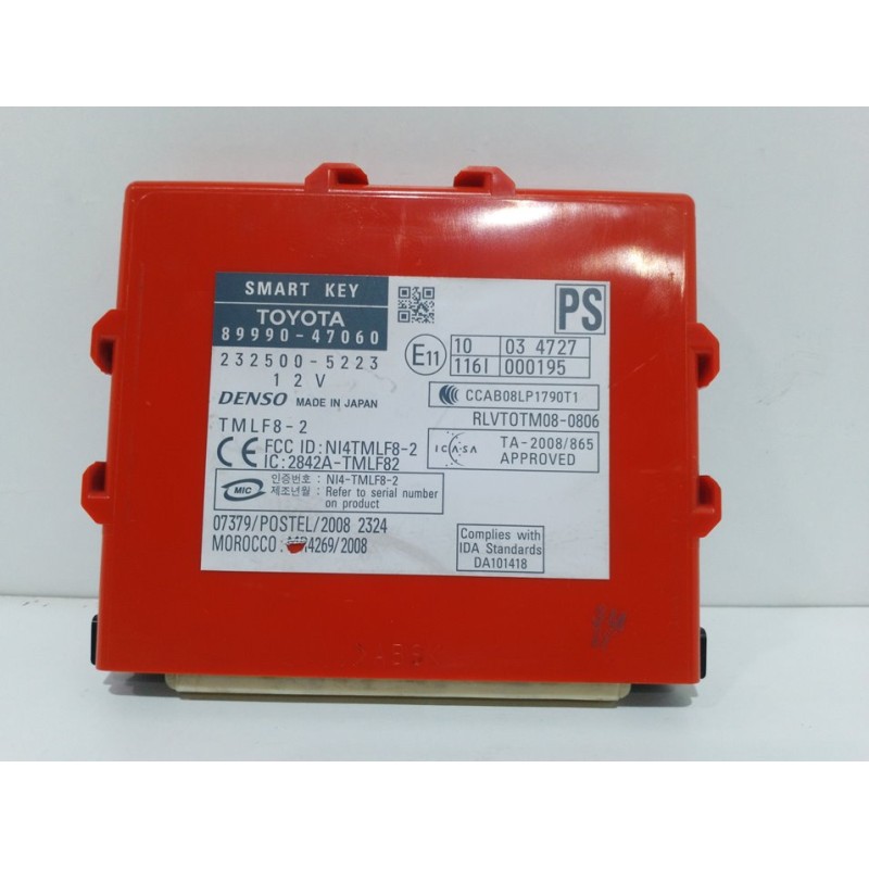 Recambio de centralita inmovilizador para toyota prius (nhw30) advance referencia OEM IAM  8999047060 2325005223