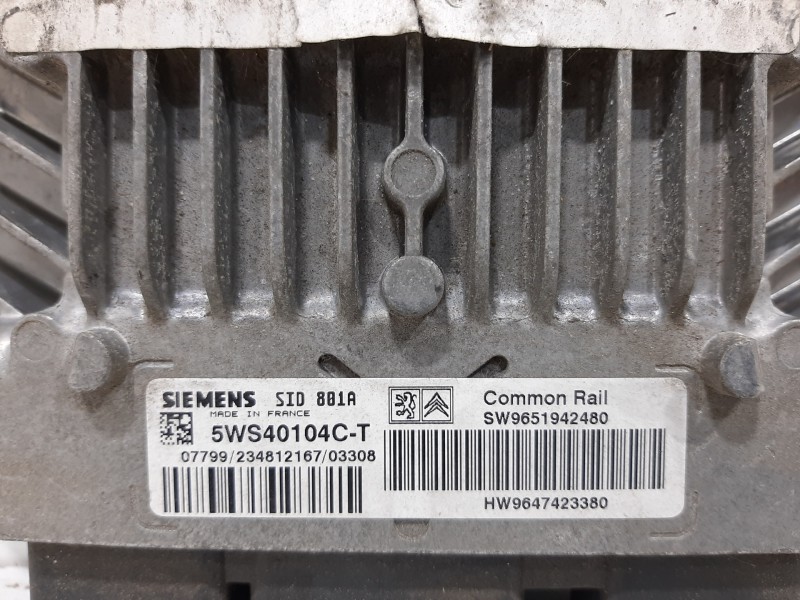 Recambio de centralita motor uce para peugeot 307 (s1) xr clim referencia OEM IAM 5WS40104CT SW9651942480 HW9647423380 Recambio de centralita motor uce para peugeot 307 (s1) xr clim referencia OEM IAM 5WS40104CT SW9651942480 HW9647423380