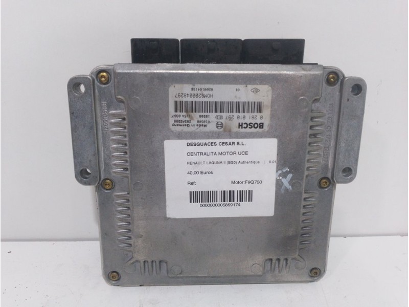 Recambio de centralita motor uce para renault laguna ii (bg0) authentique referencia OEM IAM   