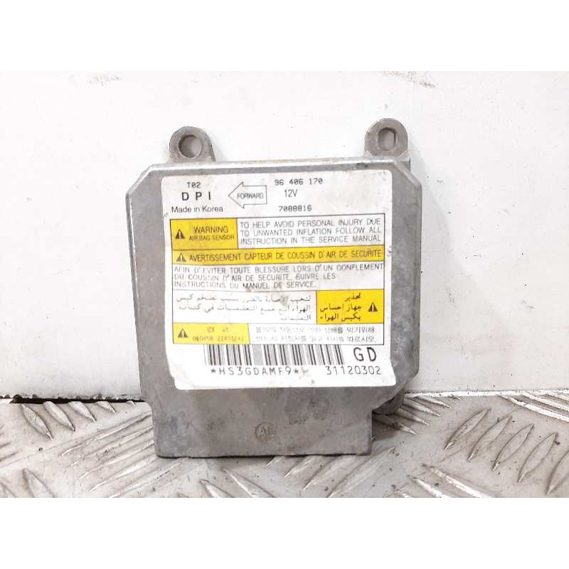 Recambio de centralita airbag para daewoo kalos 1.4 se referencia OEM IAM 96406170  