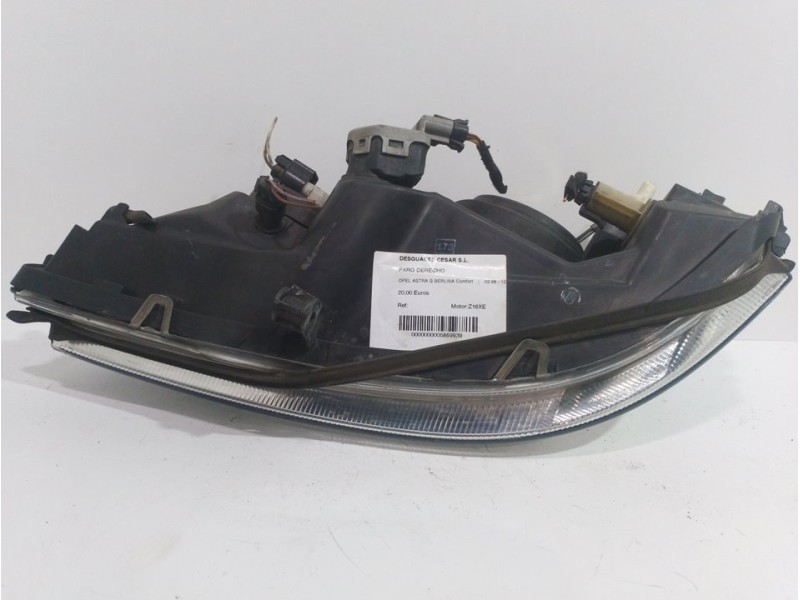 Recambio de faro derecho para opel astra g berlina comfort referencia OEM IAM 093175369RH  