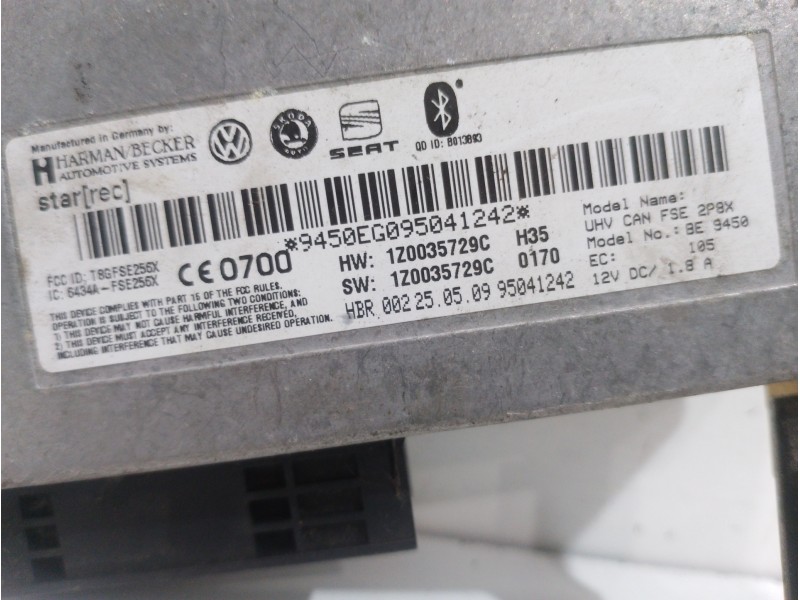 Recambio de modulo electronico para seat altea xl (5p5) family referencia OEM IAM 1Z0035729C  