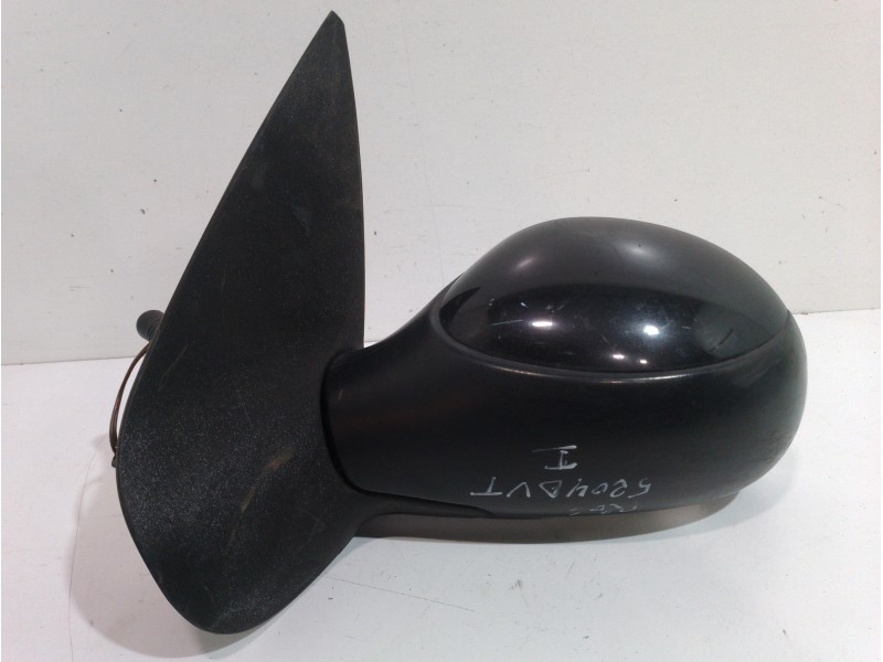 Recambio de retrovisor izquierdo para peugeot 206 berlina x-line referencia OEM IAM 8149KY NEGRO MANUAL