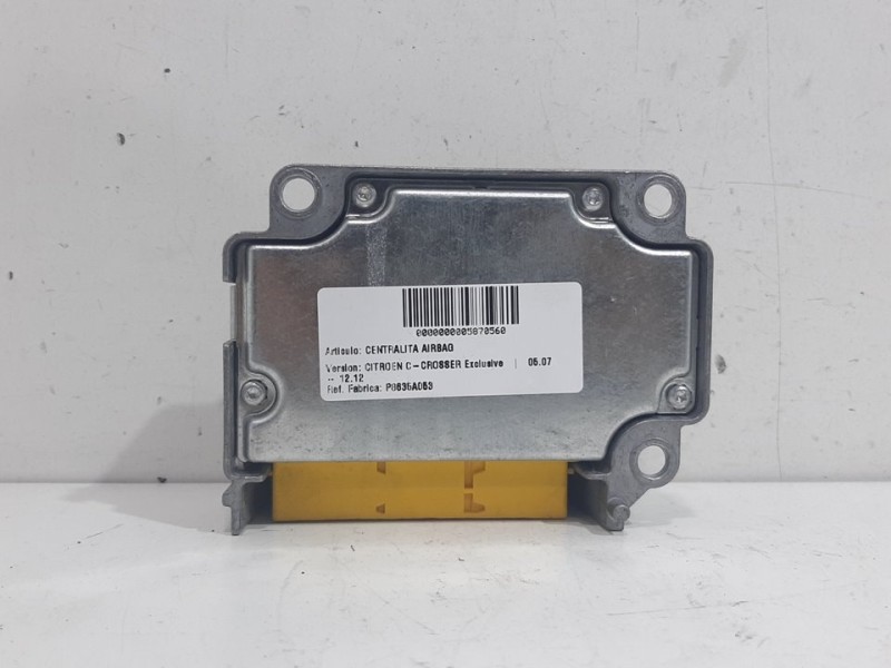 Recambio de centralita airbag para citroën c-crosser exclusive referencia OEM IAM P8635A053  