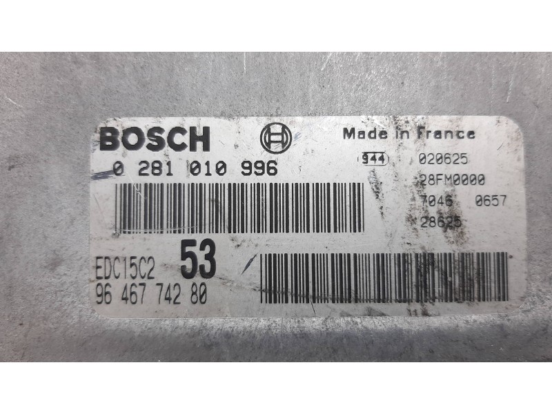 Recambio de centralita motor uce para citroën xsara picasso 2.0 hdi referencia OEM IAM 1938J6  