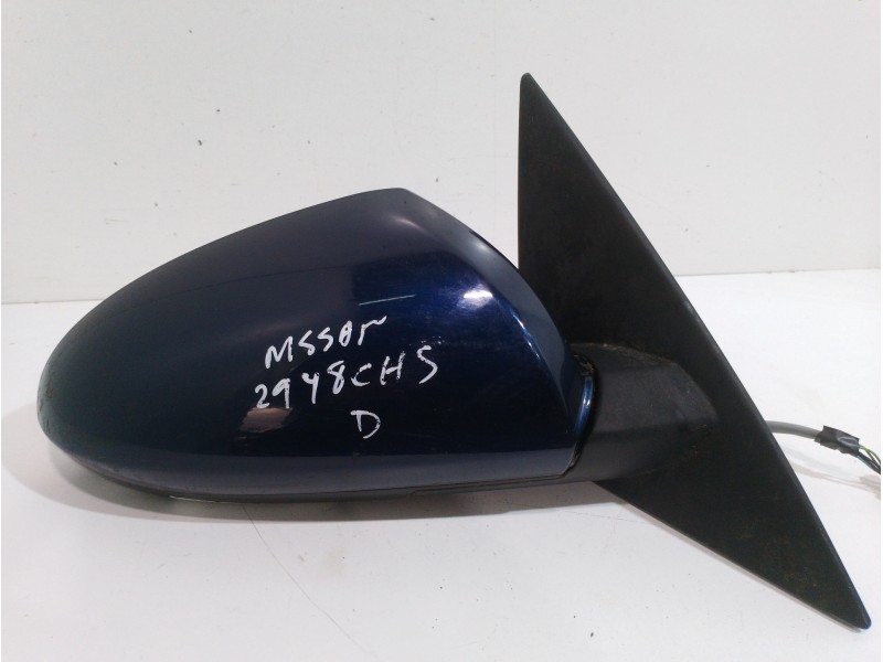 Recambio de retrovisor derecho para nissan primera berlina (p12) acenta referencia OEM IAM 96301AU480 5 PINES AZUL