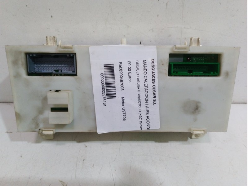 Recambio de mando calefaccion / aire acondicionado para renault laguna ii grandtour (kg0) dynamique referencia OEM IAM 820048700