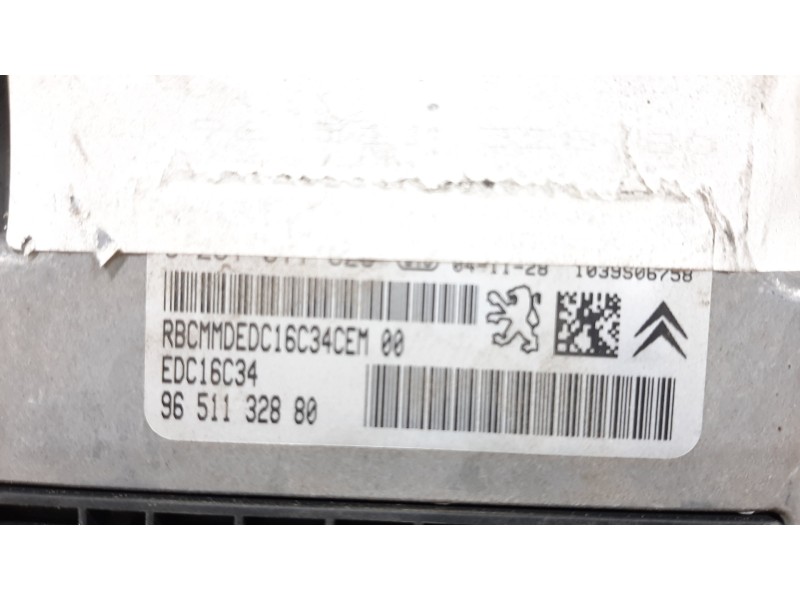 Recambio de centralita motor uce para citroën c4 berlina vtr plus referencia OEM IAM 1943E6  