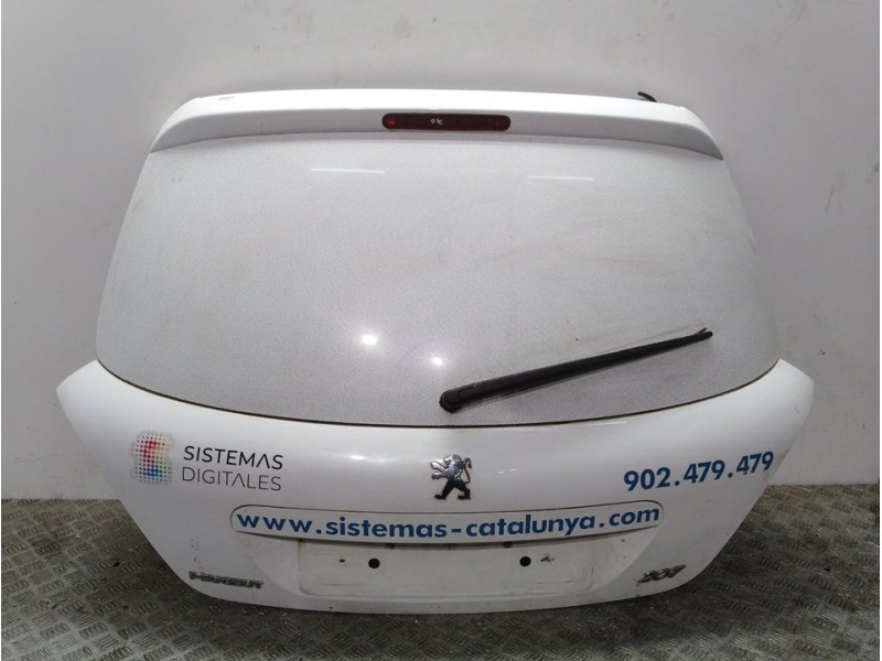 Recambio de porton trasero para peugeot 207 xt referencia OEM IAM 8701W3 BLANCO 