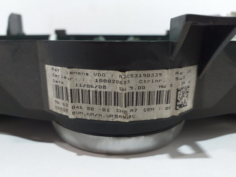 Recambio de cuadro instrumentos para peugeot 207 xt referencia OEM IAM A2C53065547 A2C53065547 