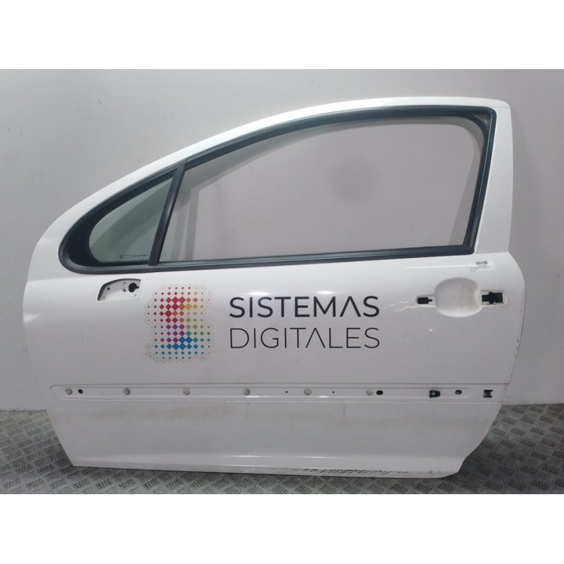 Recambio de puerta delantera izquierda para peugeot 207 xt referencia OEM IAM  BLANCA 