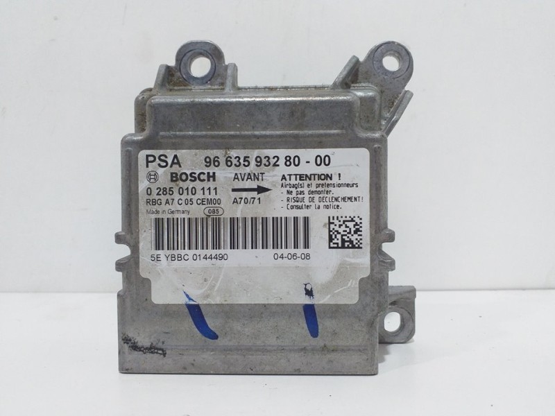 Recambio de centralita airbag para peugeot 207 xt referencia OEM IAM 9663593280 0285010111 
