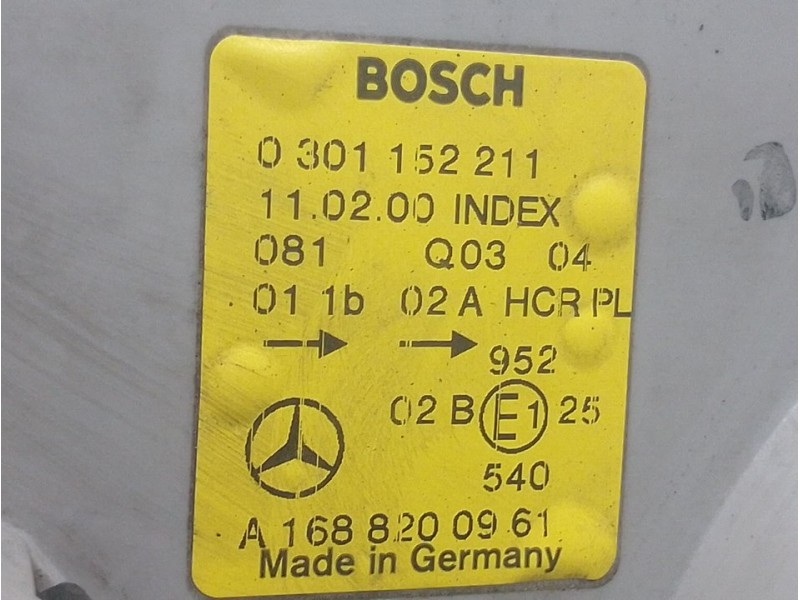 Recambio de faro derecho para mercedes-benz clase a (w168) 160 (168.033) referencia OEM IAM   