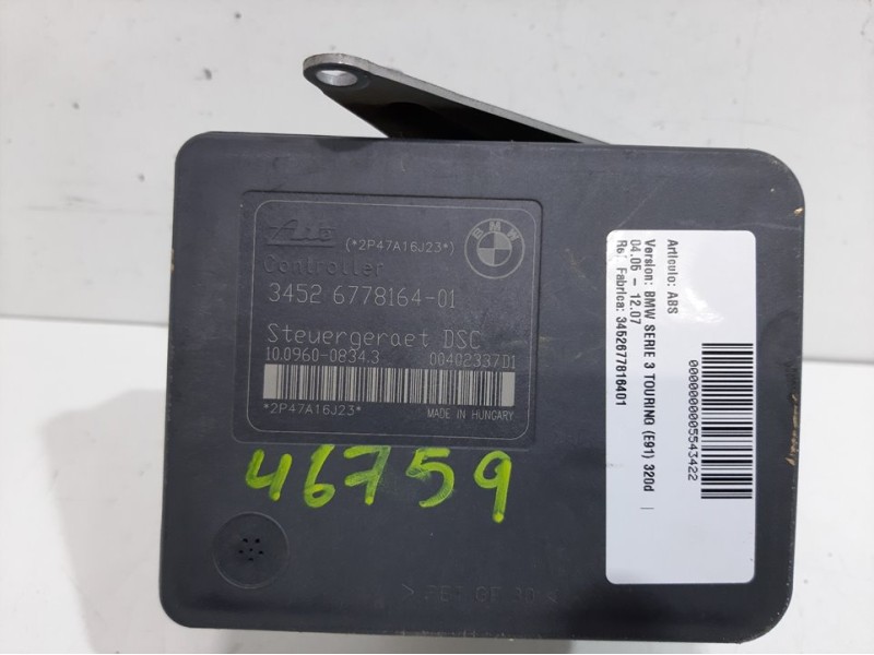 Recambio de abs para bmw serie 3 touring (e91) 320d referencia OEM IAM 3452677816401  