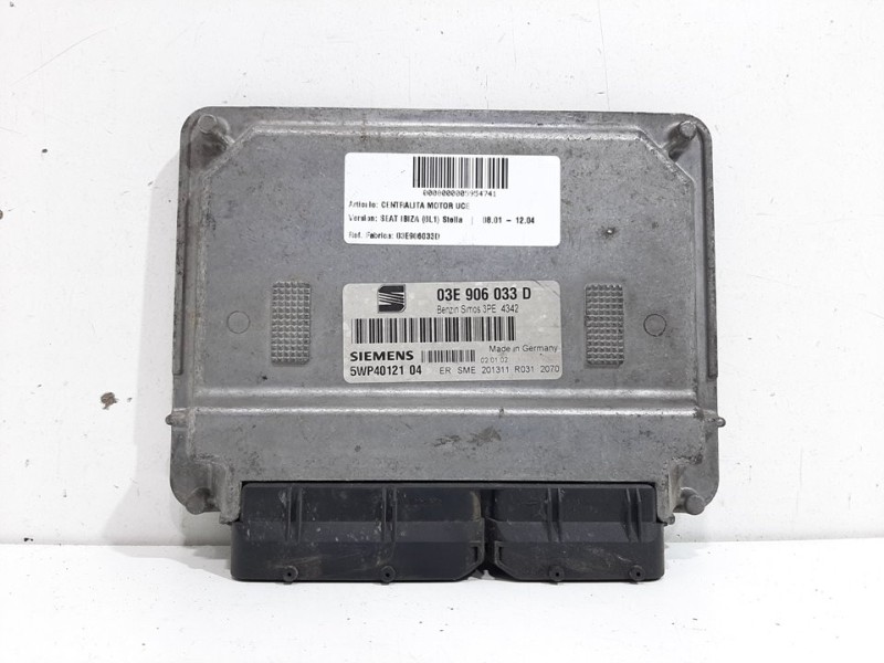 Recambio de centralita motor uce para seat ibiza (6l1) stella referencia OEM IAM 03E906033D 5WP4012104 