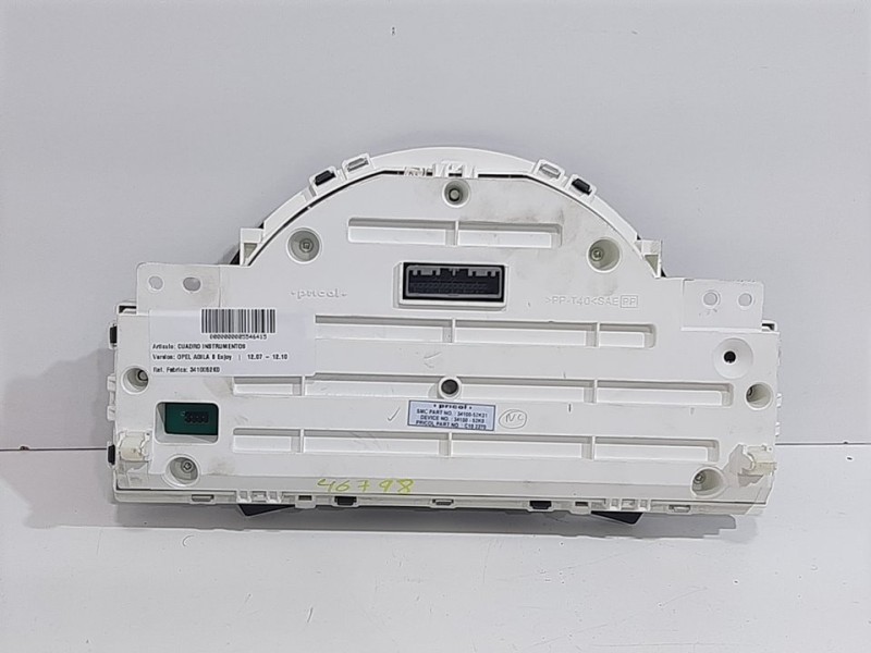 Recambio de cuadro instrumentos para opel agila b enjoy referencia OEM IAM 3410052K0 3410052K21 