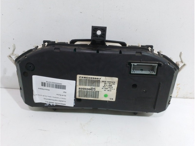 Recambio de cuadro instrumentos para renault megane ii berlina 5p confort authentique referencia OEM IAM PEBC026667  
