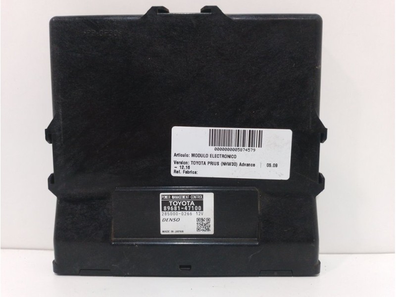 Recambio de modulo electronico para toyota prius (nhw30) advance referencia OEM IAM  8968147100 2850000266