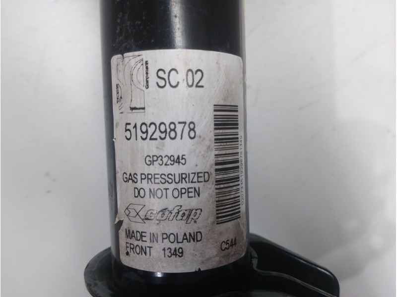 Recambio de amortiguador delantero izquierdo para peugeot bipper básico referencia OEM IAM  51929878 