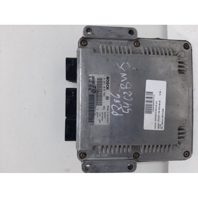 Recambio de centralita motor uce para peugeot 206 berlina xs referencia OEM IAM 0281010594 9642013980 