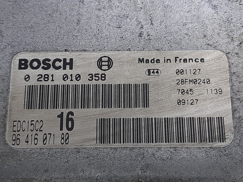 Recambio de centralita motor uce para citroën xsara picasso 2.0 hdi referencia OEM IAM 281010358   Recambio de centralita motor uce para citroën xsara picasso 2.0 hdi referencia OEM IAM 281010358