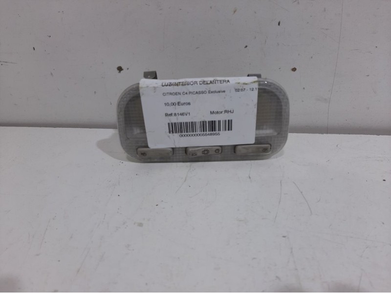 Recambio de luz interior delantera para citroën c4 picasso exclusive referencia OEM IAM 8146V1   Recambio de luz interior delantera para citroën c4 picasso exclusive referencia OEM IAM 8146V1