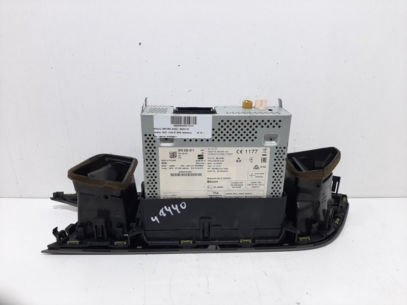 Recambio de sistema audio / radio cd para seat leon st (5f8) reference referencia OEM IAM 5F0035871  