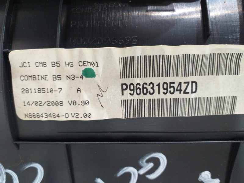 Recambio de cuadro instrumentos para citroën c4 coupe collection referencia OEM IAM 9635289280  