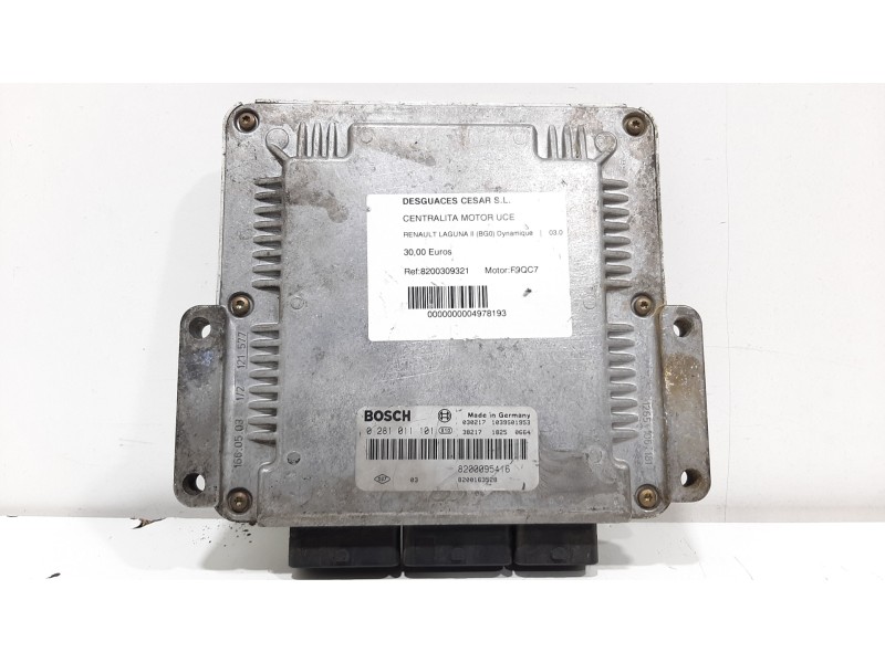 Recambio de centralita motor uce para renault laguna ii (bg0) dynamique referencia OEM IAM 0281011101  
