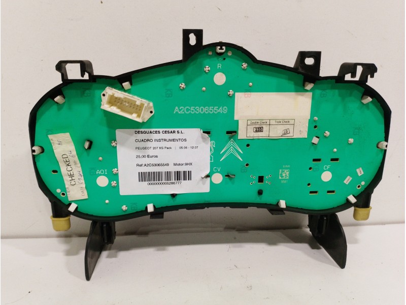Recambio de cuadro instrumentos para peugeot 207 xs pack referencia OEM IAM A2C53065549  