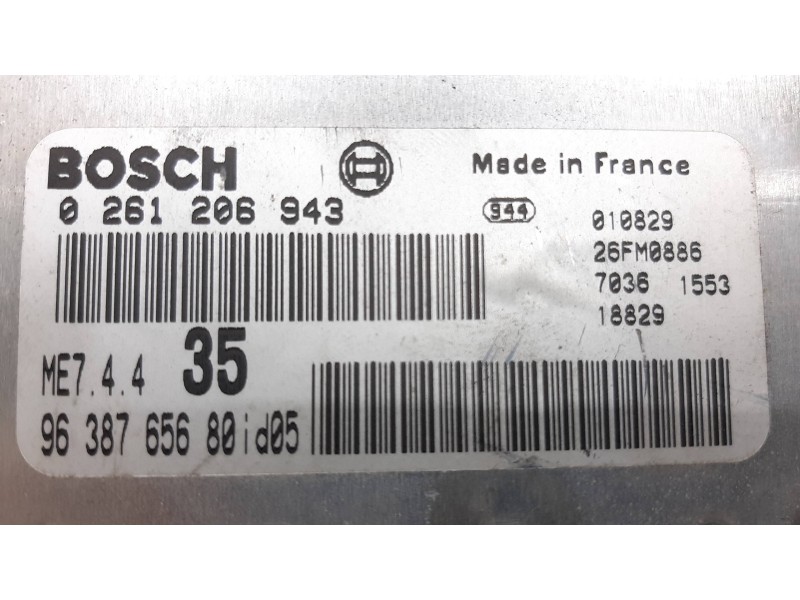 Recambio de centralita motor uce para peugeot 307 (s1) xr referencia OEM IAM 194061  