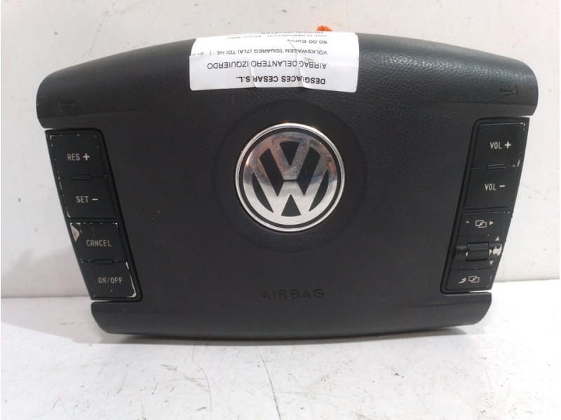 Recambio de airbag delantero izquierdo para volkswagen touareg (7la) tdi r5 referencia OEM IAM 7L6880201CP  