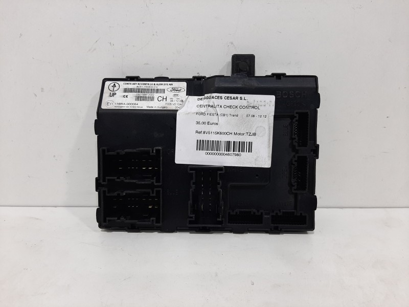 Recambio de centralita check control para ford fiesta (cb1) trend referencia OEM IAM 8V5115K600CH  