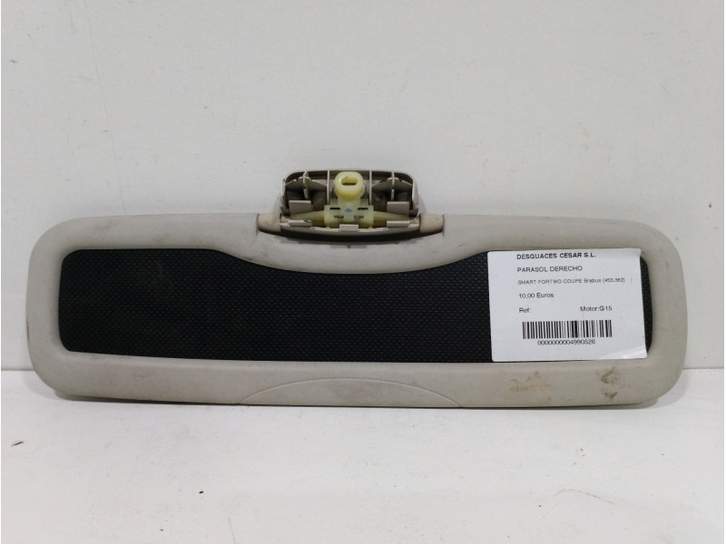 Recambio de parasol derecho para smart fortwo coupe brabus (453.362) referencia OEM IAM   