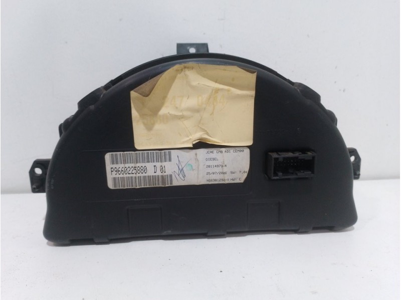 Recambio de cuadro instrumentos para citroën c3 hdi 92 collection referencia OEM IAM 6105EV P9660225880 