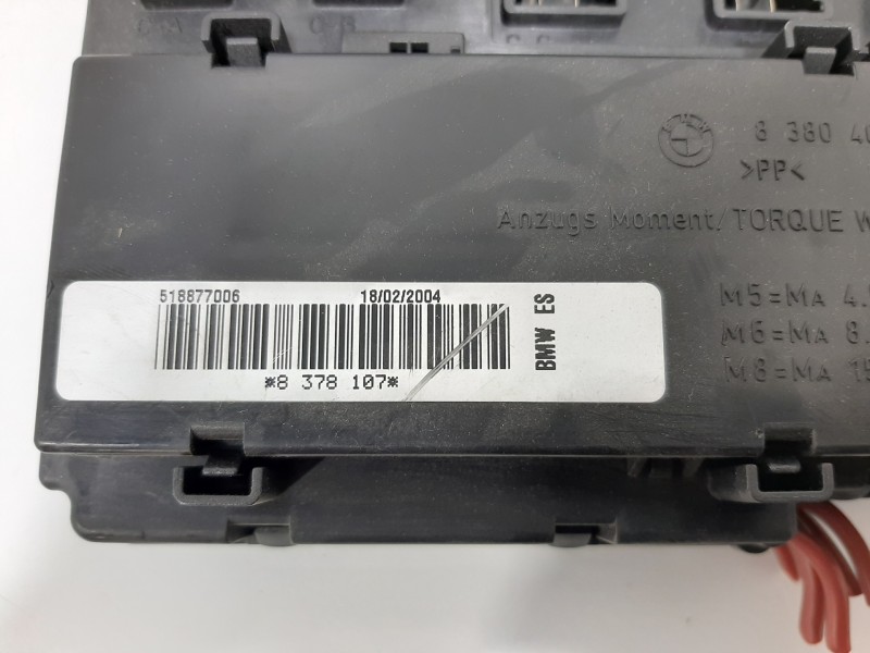Recambio de caja reles / fusibles para bmw x5 (e53) 3.0i referencia OEM IAM 8378107 518877006 