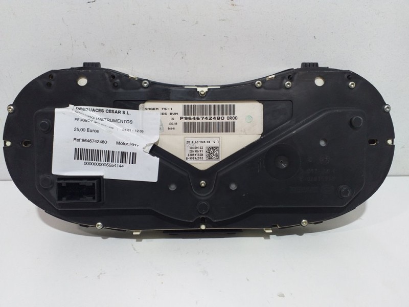 Recambio de cuadro instrumentos para peugeot 307 (s1) xs referencia OEM IAM 9646742480  