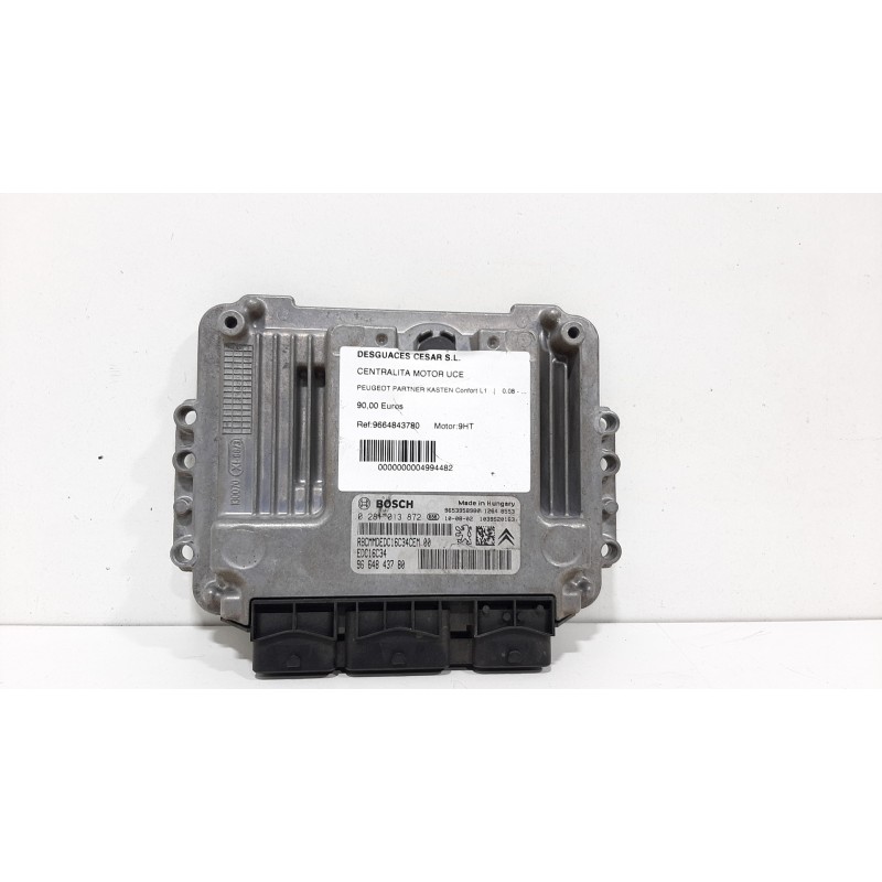 Recambio de centralita motor uce para peugeot partner kasten confort l1 referencia OEM IAM 9664843780 0281013872 