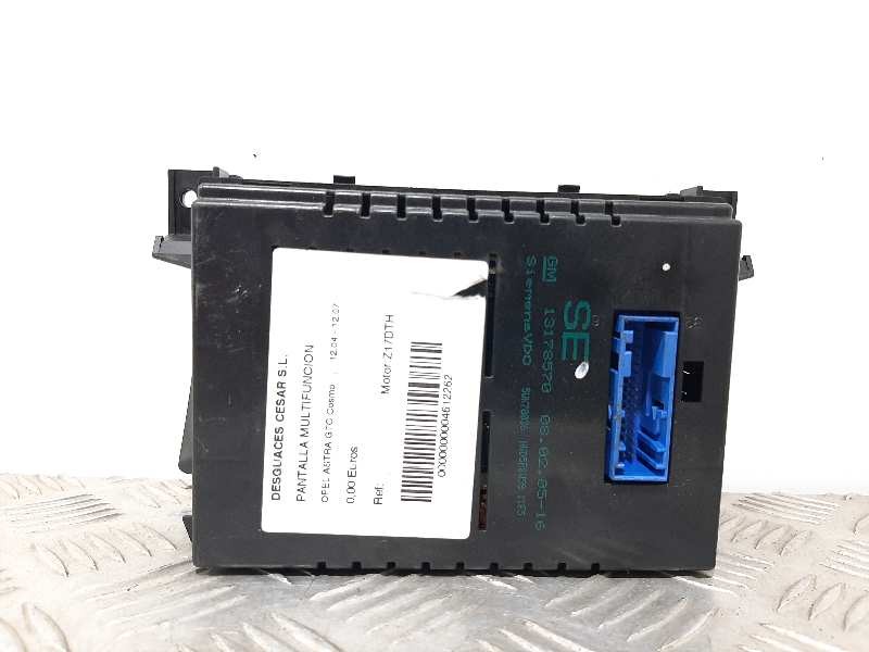 Recambio de pantalla multifuncion para opel astra gtc cosmo referencia OEM IAM   