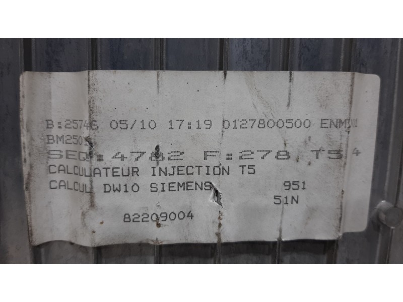 Recambio de centralita motor uce para peugeot 307 (s1) xr referencia OEM IAM 5WS40020HT 9644895180 9641849280