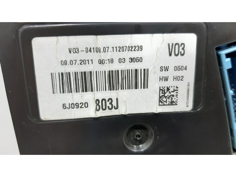 Recambio de cuadro instrumentos para seat ibiza (6j5) ecomotive referencia OEM IAM 6J0920803J  