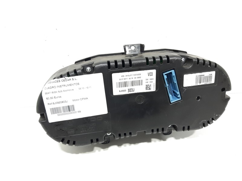 Recambio de cuadro instrumentos para seat ibiza (6j5) ecomotive referencia OEM IAM 6J0920803J  