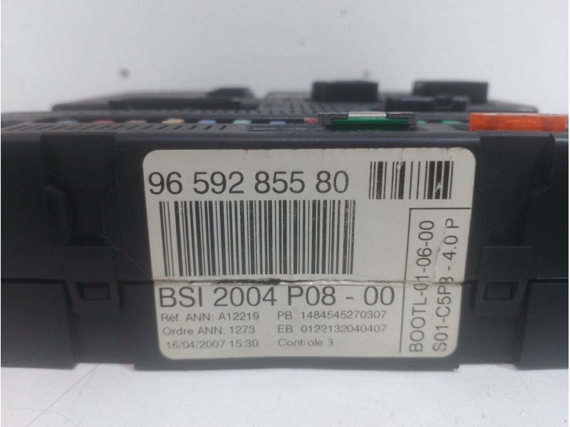 Recambio de caja reles / fusibles para peugeot 207 xs pack referencia OEM IAM 9661708280  BSI2004P0800